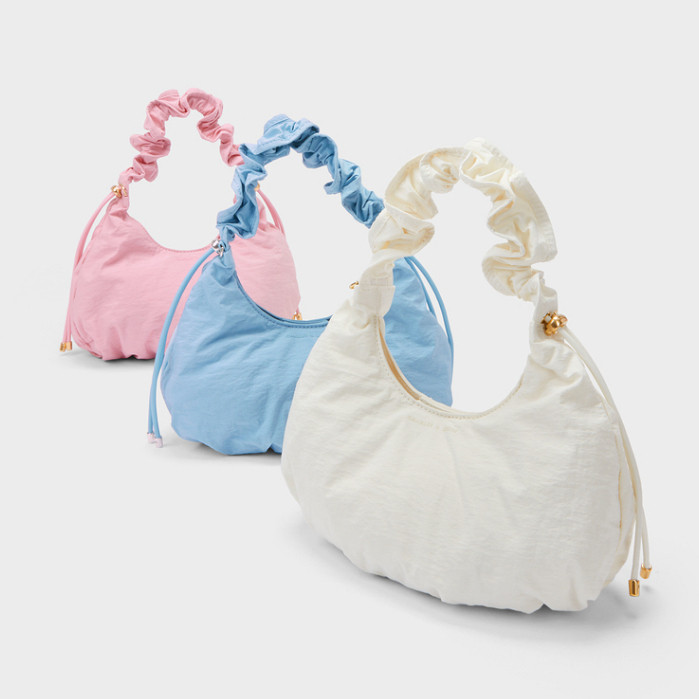 Cnk Tas Wanita Gaya Baru Tali Serut Lipit CK2- 20271138 Tas Bahu Portabel |AF405576|