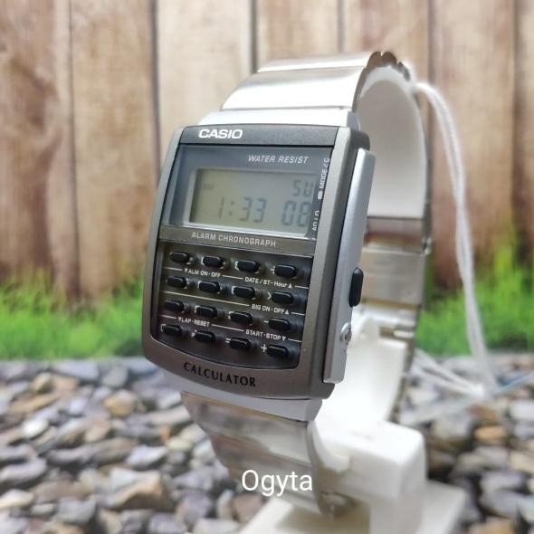 

Casio Calculator Kalkulator Jam Tangan Rantai Sier Ca-506-1