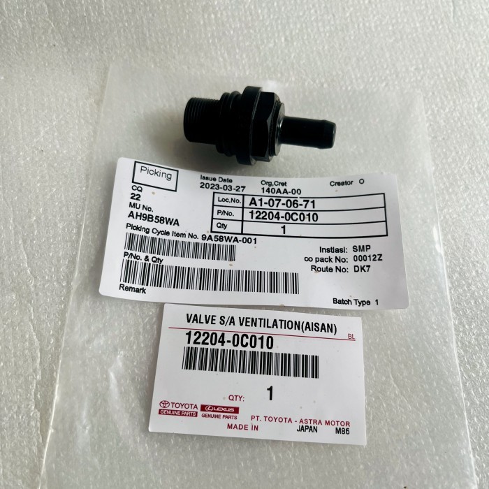 Pcv Valve Toyota 12204-0C010 Valve pcv Innova 2005-2015  