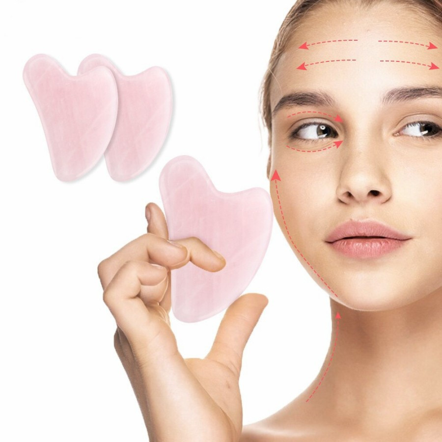 POLKADOPE - Guasha Rose Quartz Pink Jade Gua Sha Original