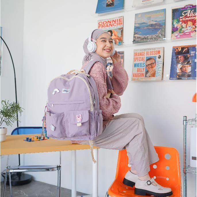 KOMPLIT daf KIYO Backpack Himeku Tas Sekolah Ransel