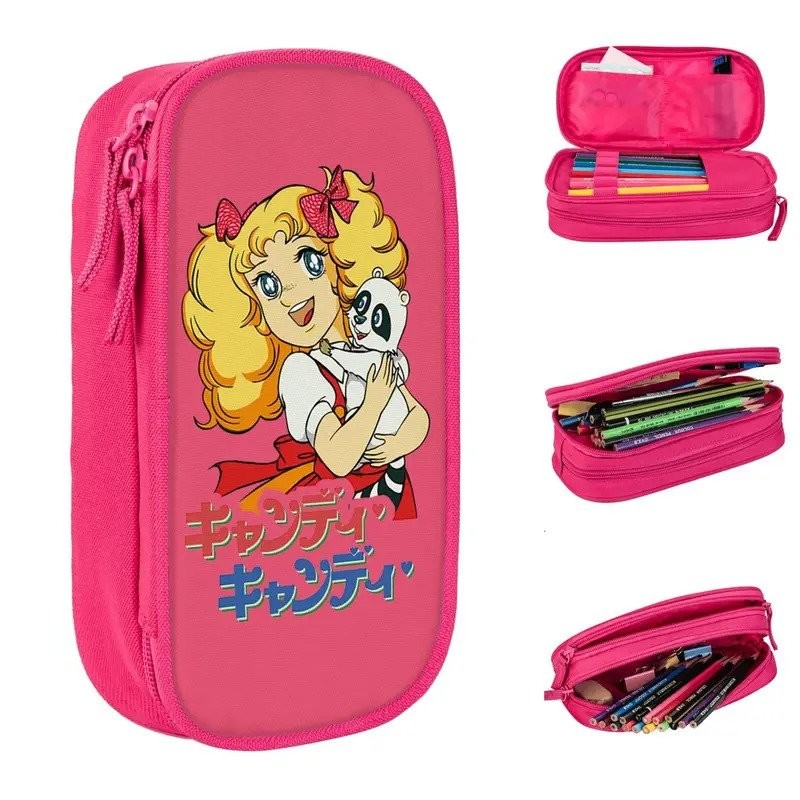

Candy Candy Anime 80s Kawaii Pencil Cases Pencil Box Pen Holder for Student Big Capacity Bag School Supplies Gifts Stationery 5YOC