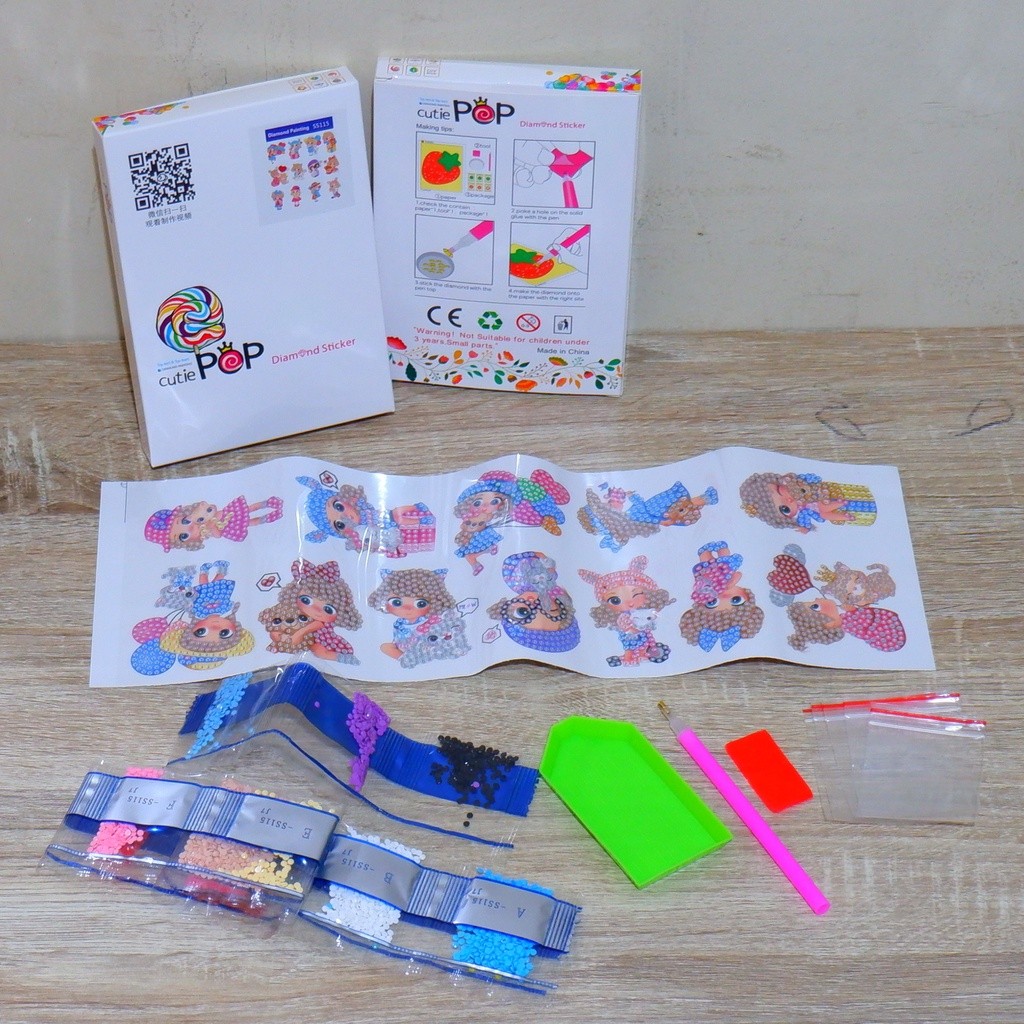 

Harga Promo Stiker Lukis Diamond / Sticker Full Drill Round Diamond Painting Cartoon Ja7