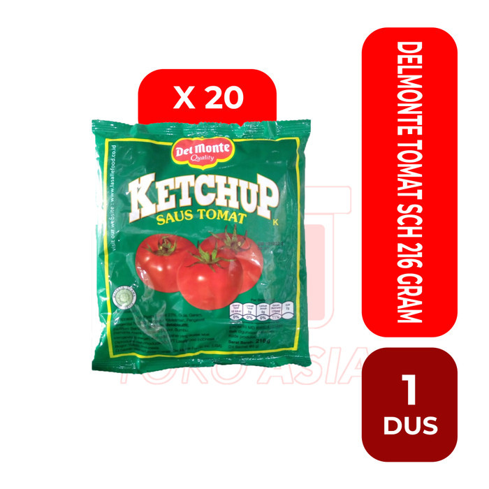 

Dijual!!! Del Monte Saus Tomat Sachet 216G 1 Dus