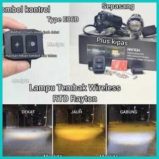 RTD Rayton - Lampu Tembak LED Wireless Premium LED Chips RTD Rayton E