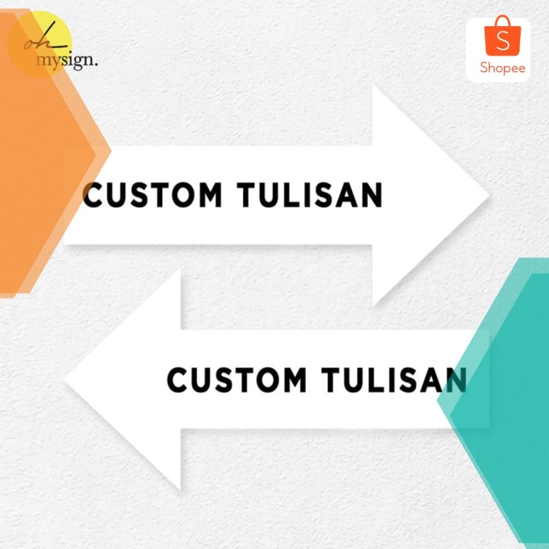 

Grosir Custom Arah Panah Papan Sign Board Akrilik Print Sign Label Petunjuk Acrylic Modern Signage Tempel Tag Dinding - Kanan - Hitam 10x5 cm Keren