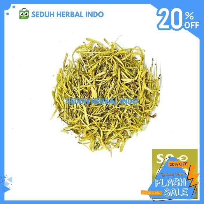 

HONEY SUCKLE FLOWER TEA TISANE / TEH BUNGA HONEYSUCKLE - 200 GRAM