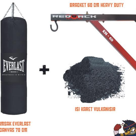 Paket Lengkap Samsak Plus Isi 70Cm + Gantungan Redba 60Cm Kn60