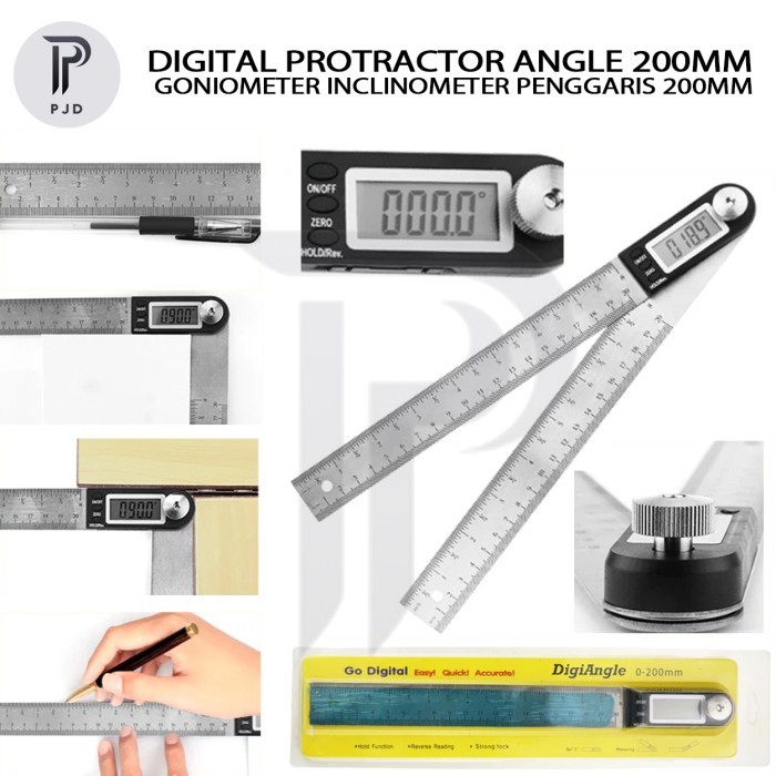 

Digital Protractor Angle Ruler Goniometer Inclinometer Penggaris Bujur