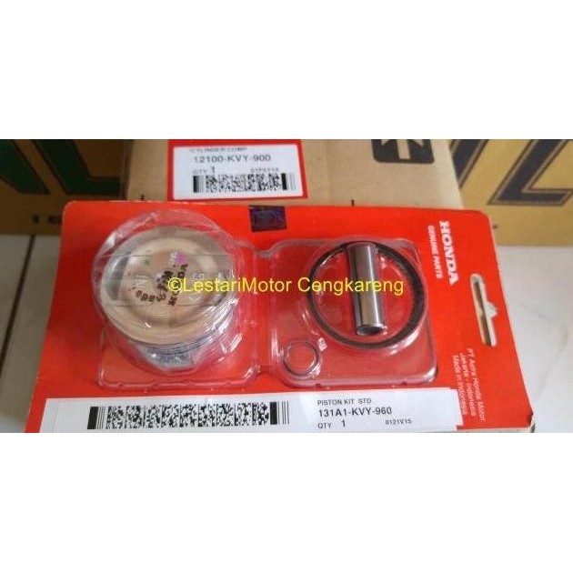 Blok Seher / Blok Mesin Scoopy Karburator Original Honda ( Komplit )