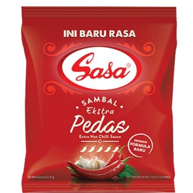 

SASA Saus Sambal Sachet Ekstra Pedas 24 pcs