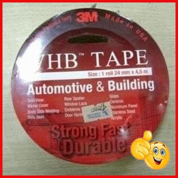 

[WJO] Double Tape 3M VHB Isolasi Ukuran 24 mm 4 5m Perekat 3M Lem 3M