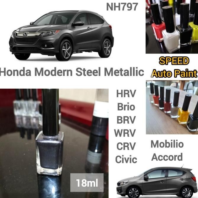 HONDA MODERN STEEL METALIK ABU ABU METALIK CAT OLES PENGHILANG BARET MOBIL HONDA HRV BRIO BRV WRV CR