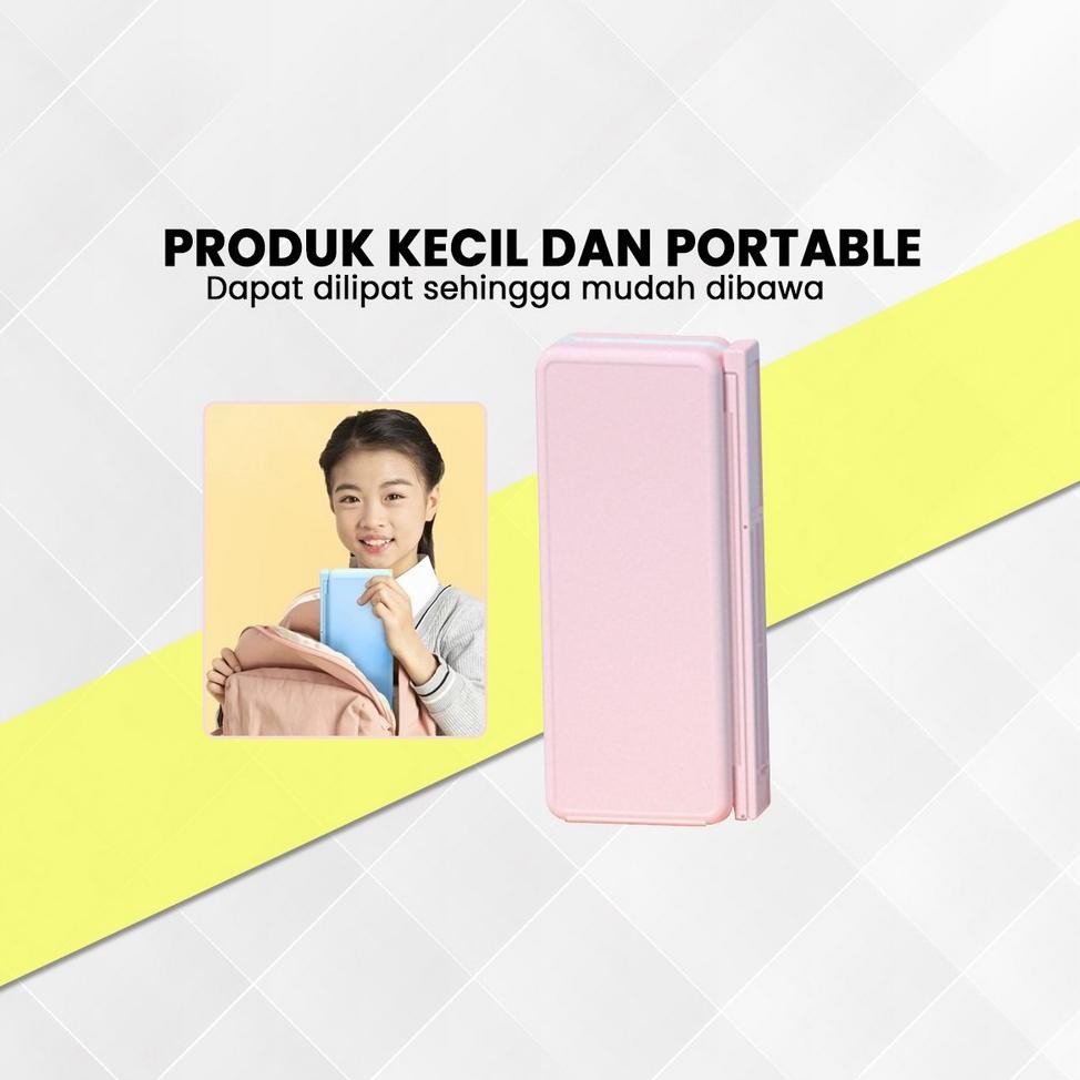 

TERLARIS Tempat Pensil 2IN1 Multifungsi dengan Tatakan Buku dan Papan Tulis Praktis / Kotak Pensil Lipat Tempat Penyimpanan Alat Tulis Anak Sekolah / Pencil Case Book Holder Import Stockami A73 h-4