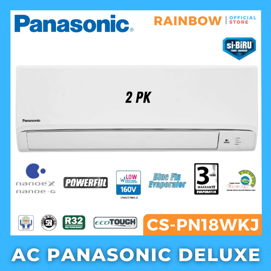 AC PANASONIC 2 PK CS-PN18WKJ DELUXE SI BIRU