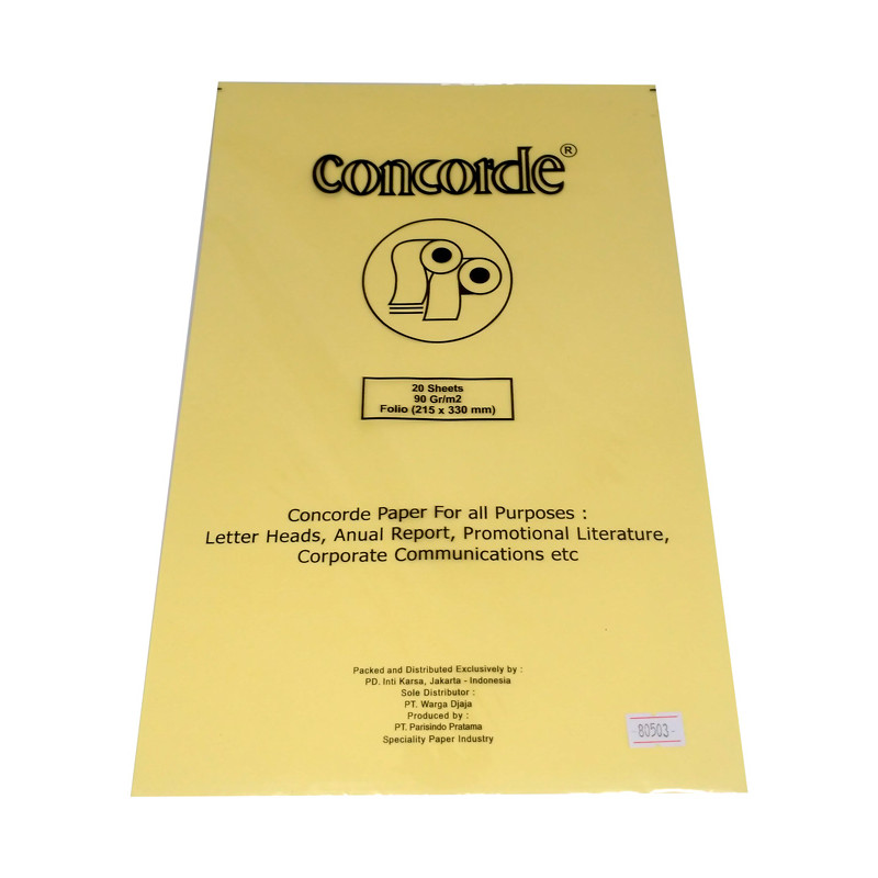 

Gramedia Cirebon - CONCORDE LAID F4 90GSM 80503