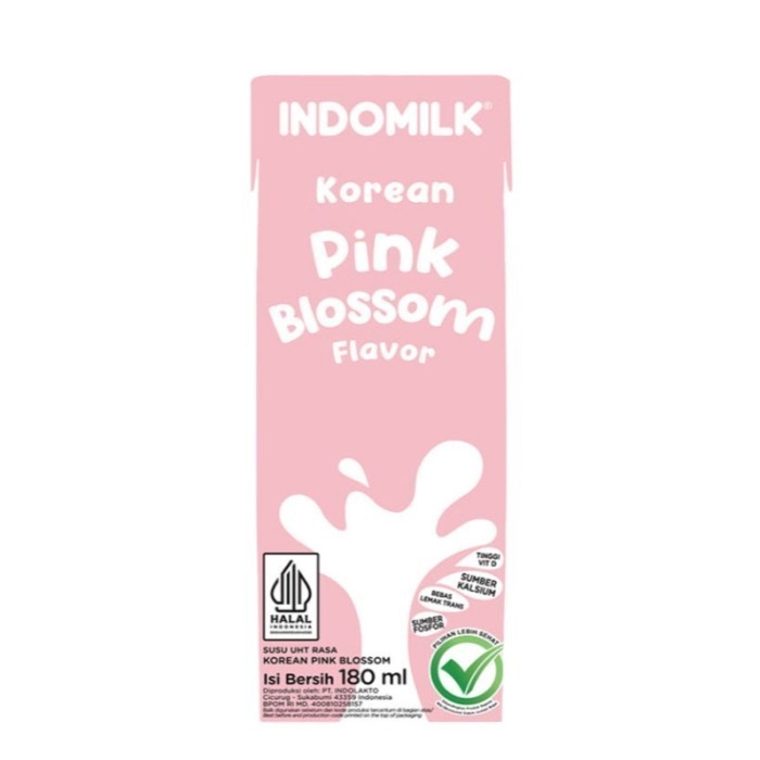 

INDOMILK Korean Susu UHT Pink Blossom 180 ml