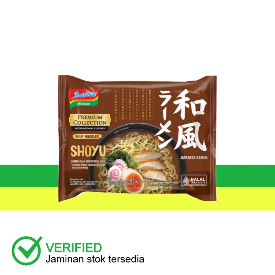 

Indomie Mie Instan Premium Japanese Shoyu Ramen 86 g