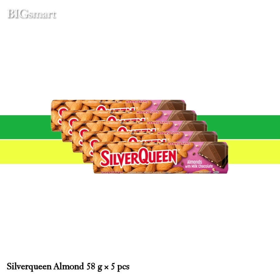 

SilverQueen Beli 4 Gratis 1 Milk Chocolate Almond 58 g