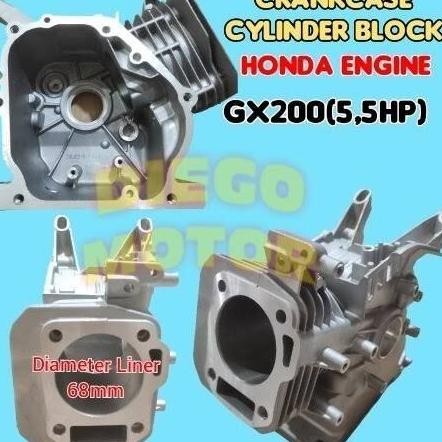 Gx200 Cylinder Block Blok Boringan Crankcase Mesin Pengerak Honda Rrt
