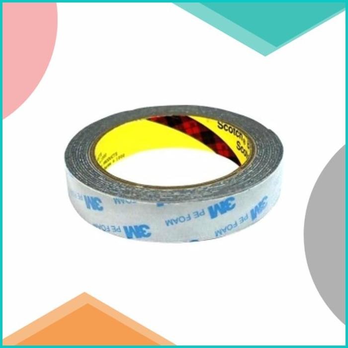 

Double Tip Lem 3M Pe Foam / Dobel Tap Warna Putih / Selotip Perekat 1