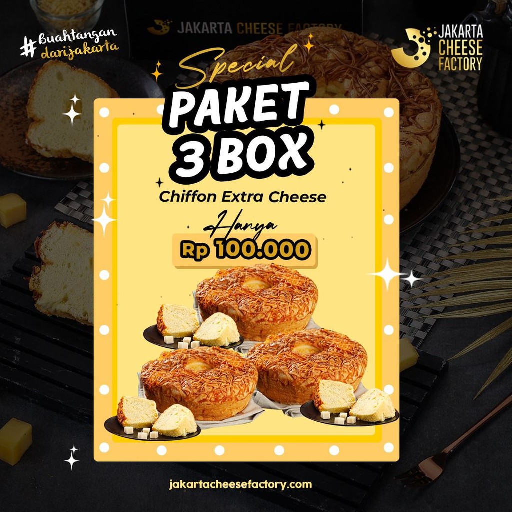 

Paket Chiffon Extra Cheese 3 Box