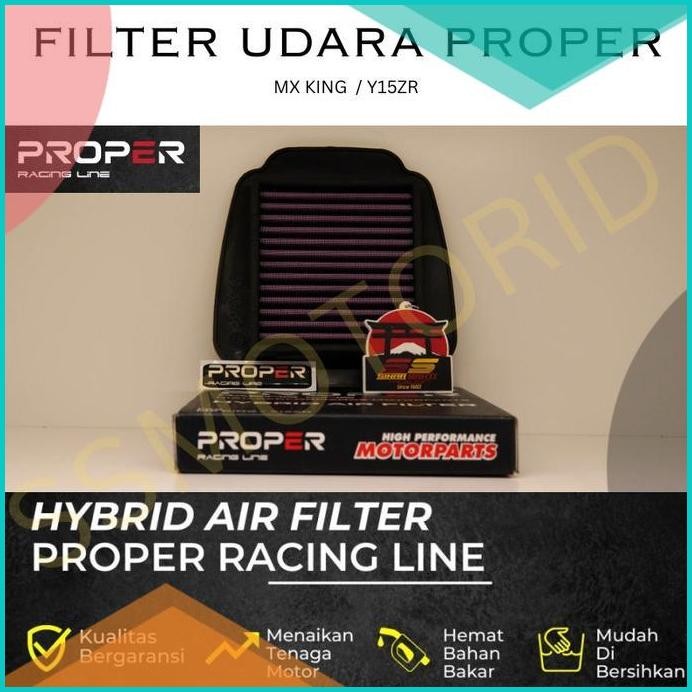PROPER RACING LINE HYBRID FILTER UDARA MOTOR YAMAHA MX KING , Y15ZR 1