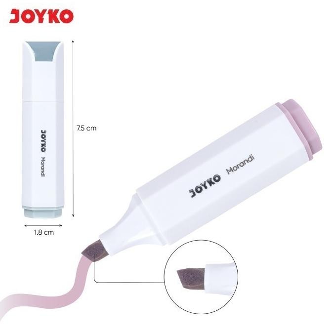 

se-7 Penanda Berwarna Highlighter Joyko HL-87A & 87B 6 Warna Morandi Hemat