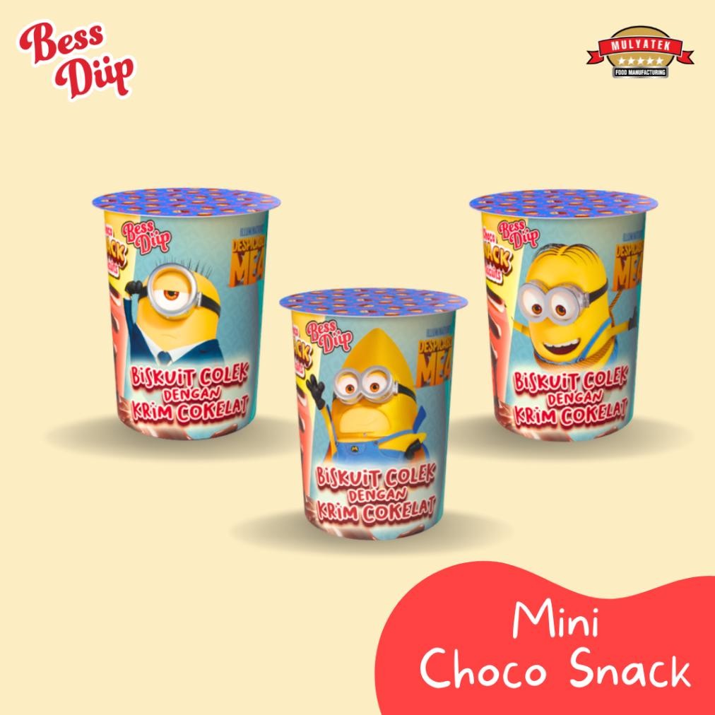 

Bess Diip Minions Chocolate Snack Mini Coklat Biskuit Biscuit Minion