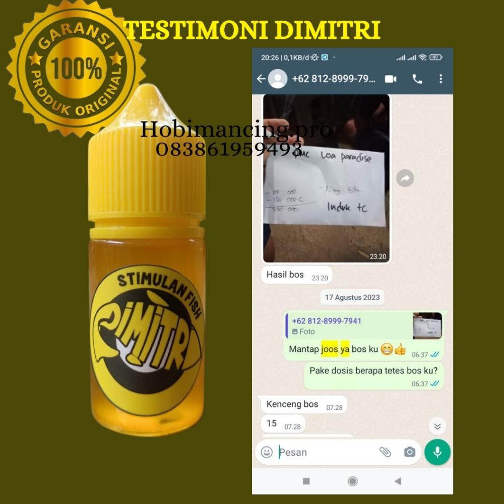 Cuci Gudang Essen Dimitri - Original + Free Umpan Gacor-Essen Ikan Mas Essen Lomba Qv21