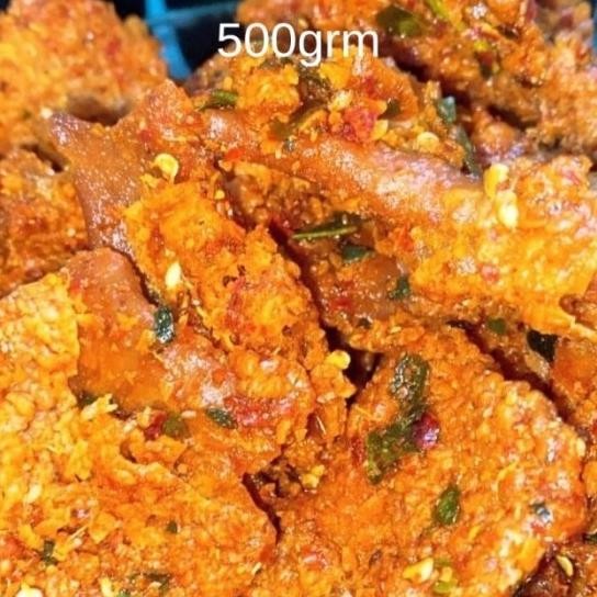 

Keripik Kulit Ayam Crispy 500G