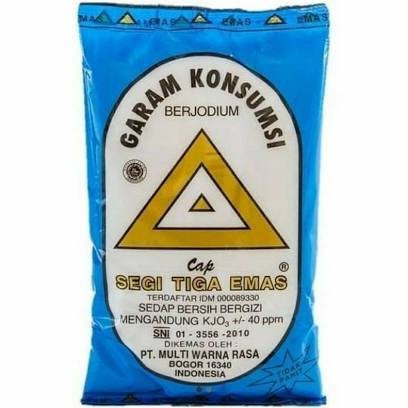 

Garam Konsumsi Beryodium Segitiga Emas 500Gram - Adelineez