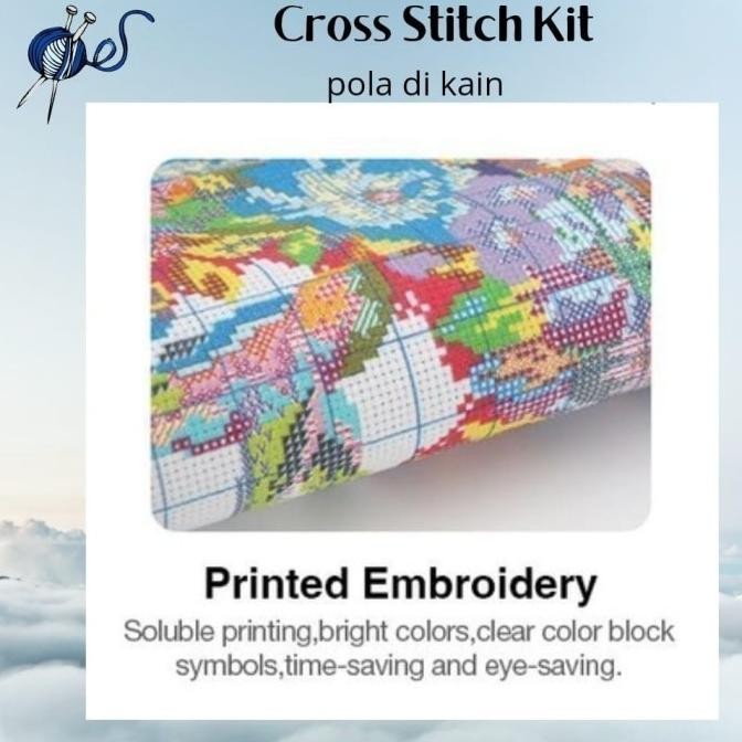 Paket Kristik JUMBO besar DIY Cross Stitch Jahit- KRISTIK AIR TERJUN 1