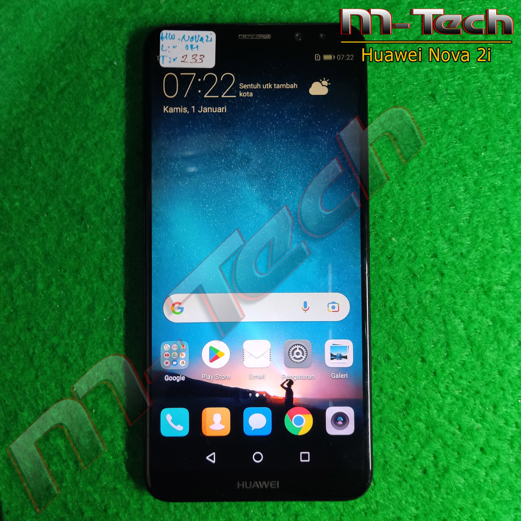 [233] LCD + Frame Huawei Nova 2i ( RNE-L22) original copotan {Baca Deskripsi}