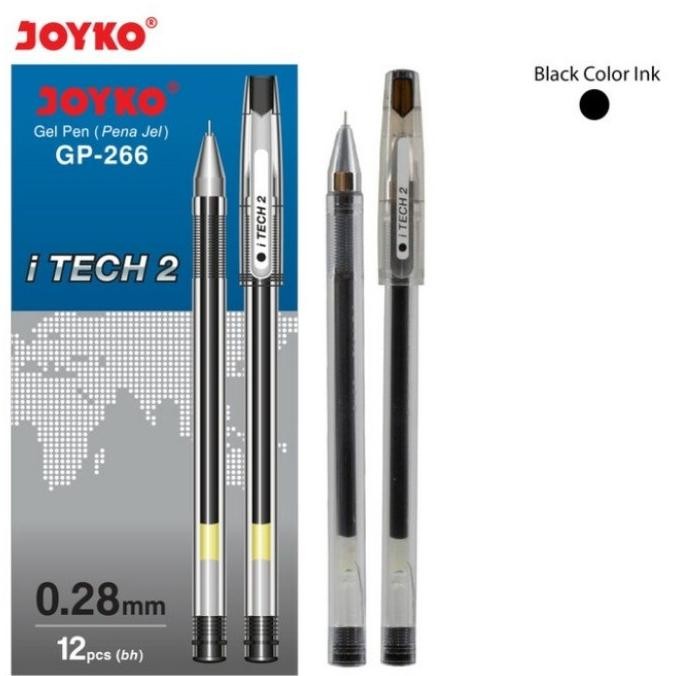 

tru-63 Gel Pen Joyko GP-266 I TECH HITECH 2 (12pcs) Terlaris