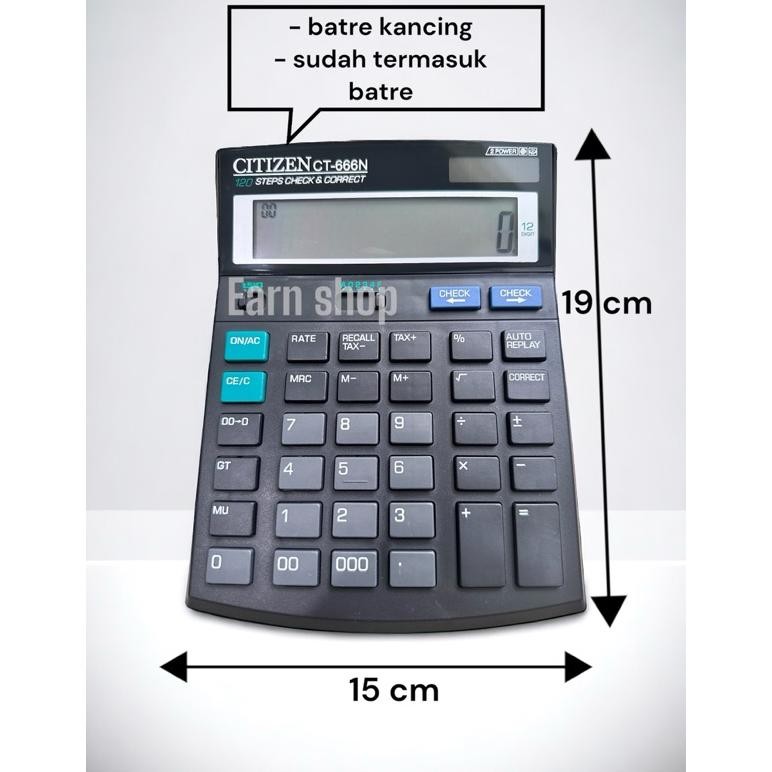 

Terbaru Kalkulator Citizen Ct-666N 12 Digit / Calculator Citizen Ct 666 N Kekinian