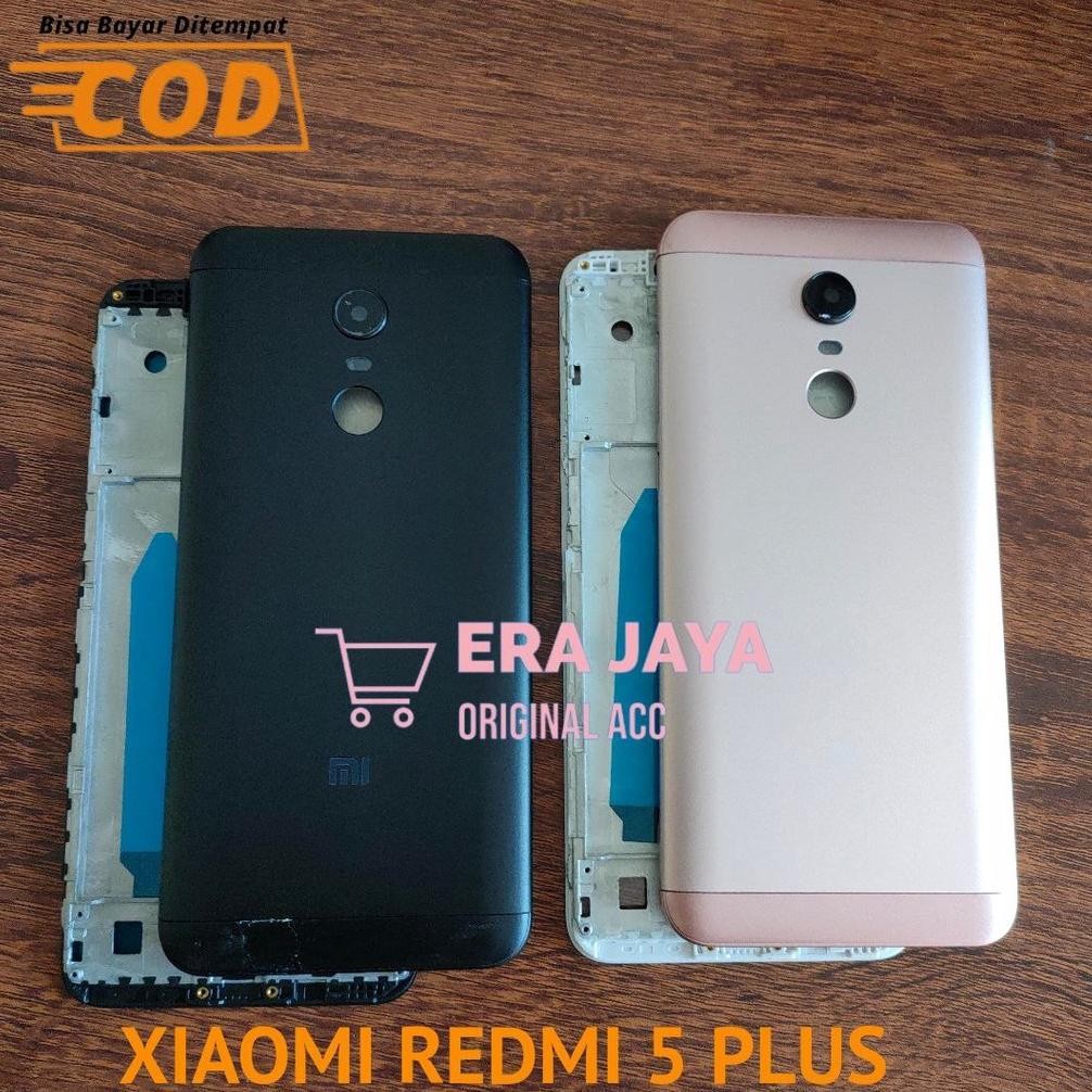 (PROMO) XIAOMI REDMI 5 PLUS - Casing Fullset Hp Xiaomi Redmi 5 Plus Backdoor Tutup Belakang + Frame 