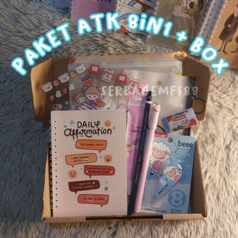 

fn-56 serbagemes88 - SET ALAT TULIS 8 IN 1 LENGKAP KARAKTER / STATIONERY SET / ALAT TULIS SET / PAKET ATK AESTHETIC Sale