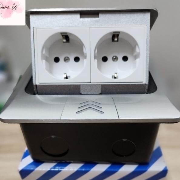 Stop Kontak Lantai Arde 2 Lubang / Stop Kontak Tanam 4 Ul Arde