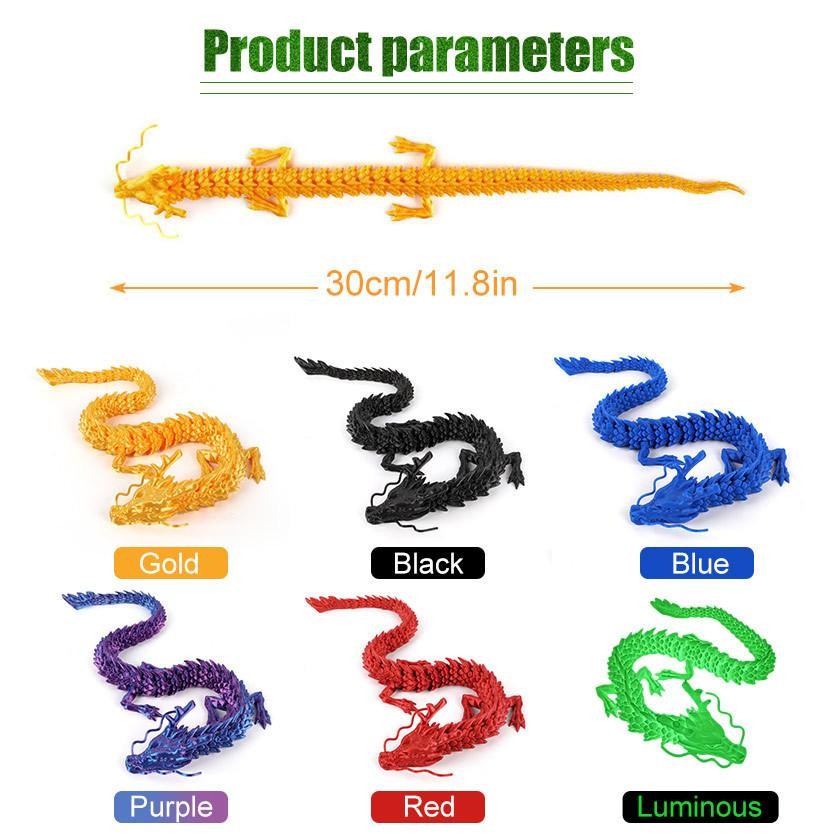 Action Figure Articulated Dragon Toy / Mainan Anak Naga Fleksibel Flexible Artikulasi / Mainan Actio
