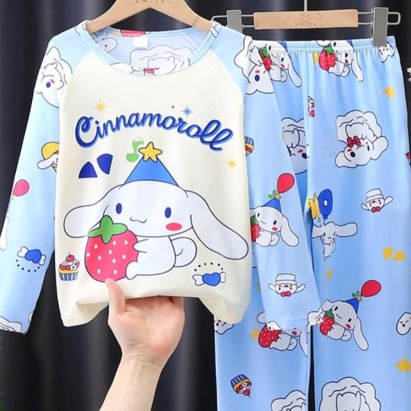 Piyama Cinnamoroll Anak Lucu Baju Tidur Cinnamoroll Anak Perempuan