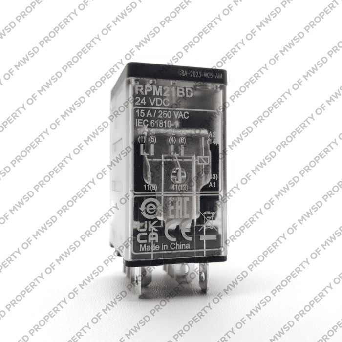SCHNEIDER RELAY PLUG IN 2CO 15A TANPA LED 24VDC RPM21BD