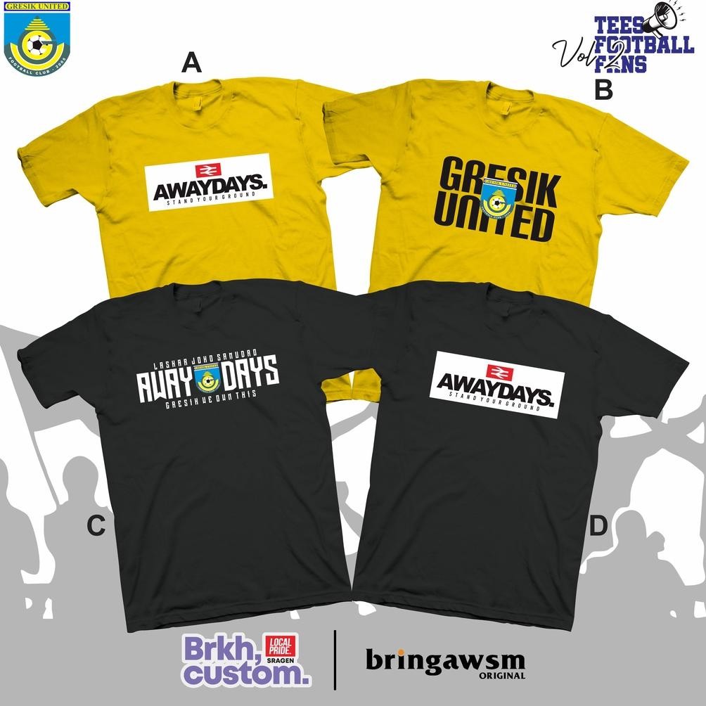 Terlaris Kaos Gresik United Ultras Gresik Kaos Awaydays