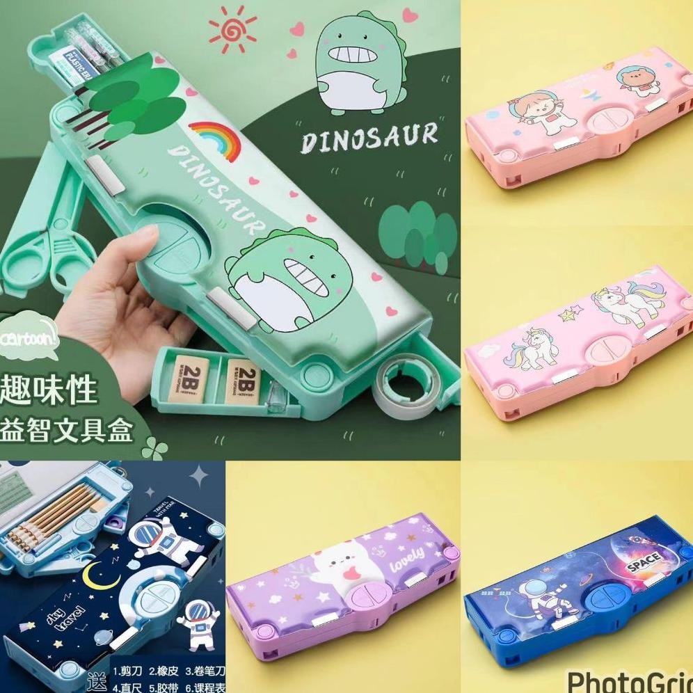 

Terlaris Kotak Pensil Anak Serbaguna Mekanik Anak Sekolah Mekanik Multifungsi Serbaguna Fullset Penggaris Gunting Original Terbaru