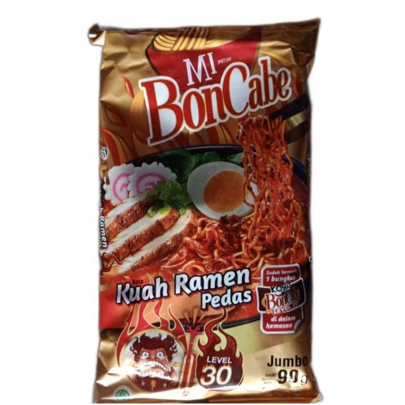 

Mie Bon Cabe Kuah Ramen 90gr Lev 30