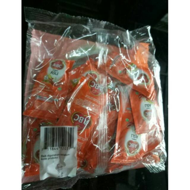 

Abc sambal stick 9g perpak isi 22pcs
