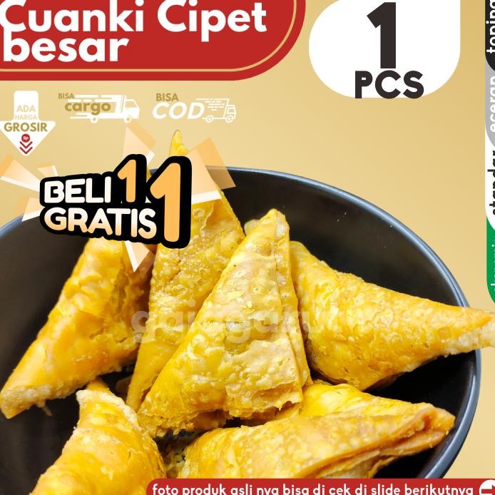 

[BELI 1 GRATIS 1] Cuanki CIPET BESAR isi 1pcs by GG (Bisa COD/Grosir/Kargo)