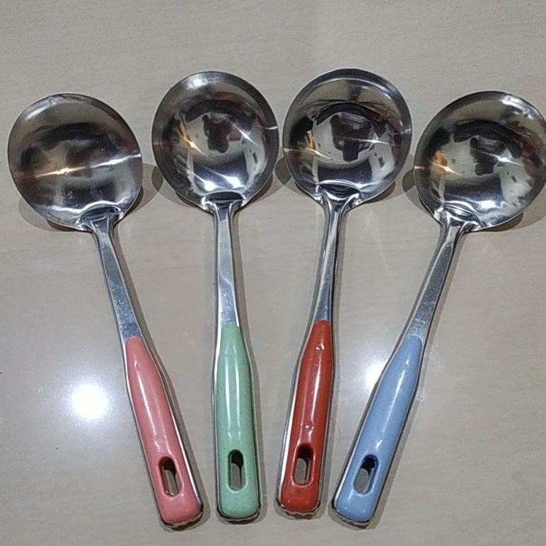 Sendok sayur stainless/Irus Sayur stainless warna pastel/Irus kls
