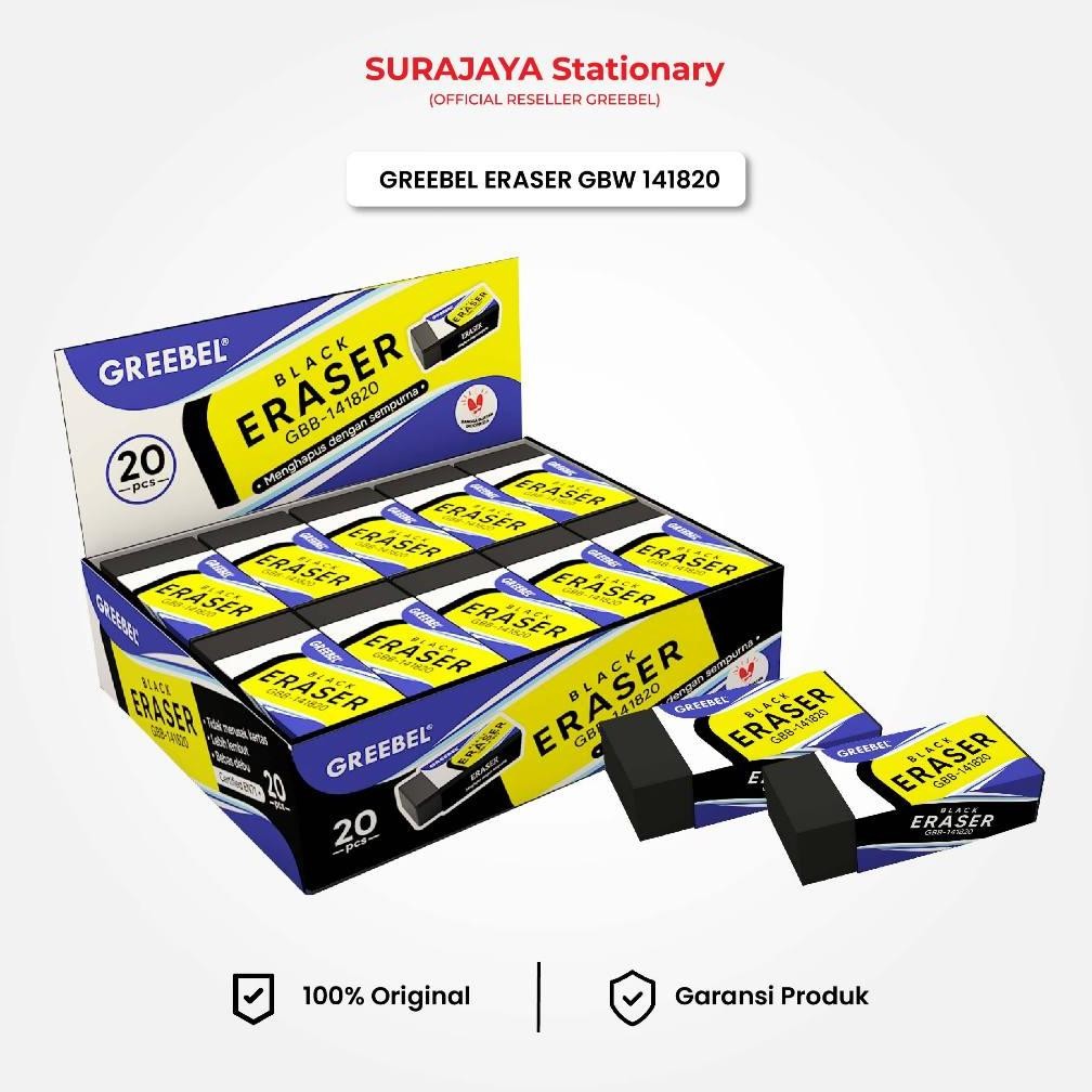 

Penghapus Hapusan Pensil Greebel (GBB 141820) / Eraser Pencil Alat Tulis Sekolah