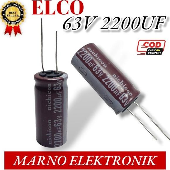 CAPASITOR KAPASITOR ELCO 63V 2200UF 63V2200UF ASLI ORI ORIGINAL